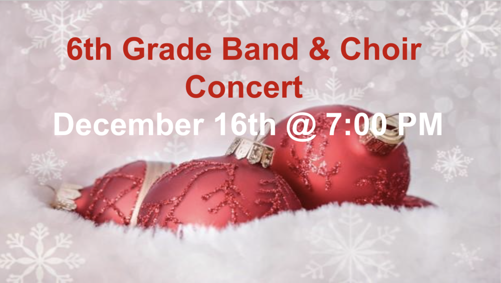 Grade 6 Band & Choir