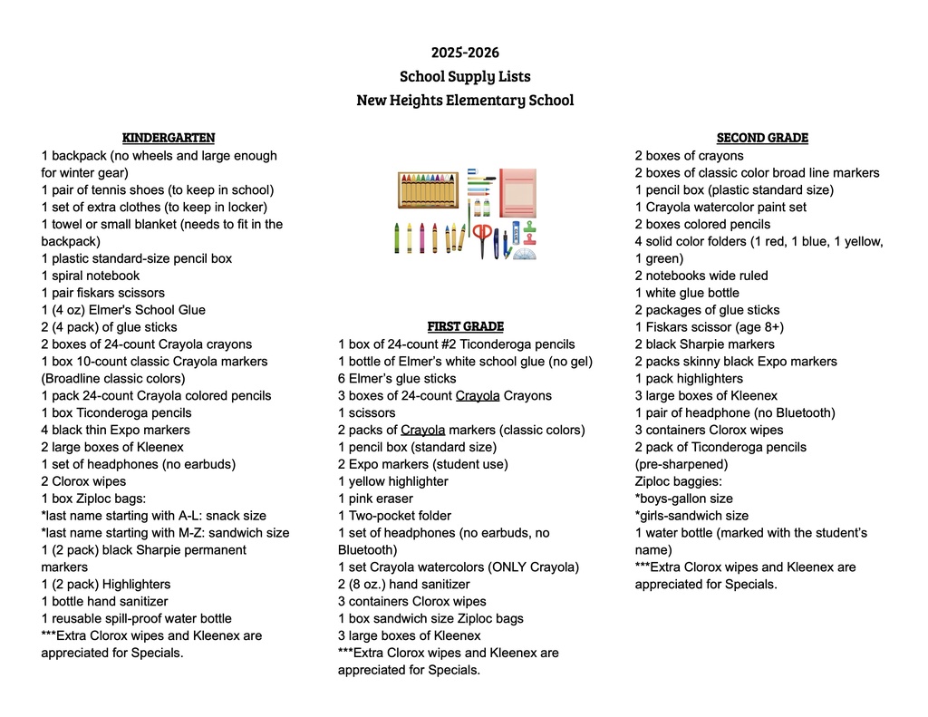 K-2 Lists 25-26