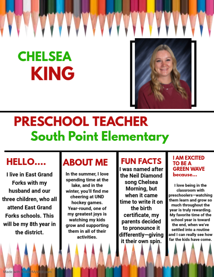 Chelsea King, preschool teacher