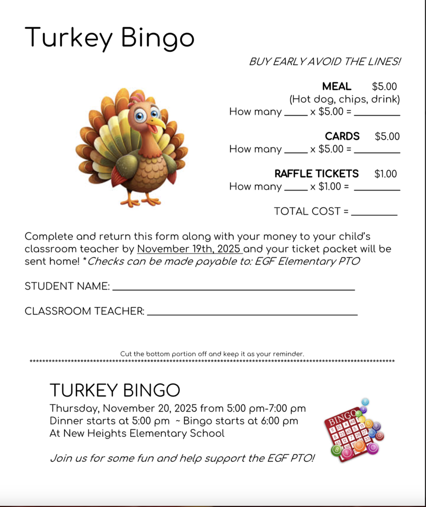 Turkey Bingo