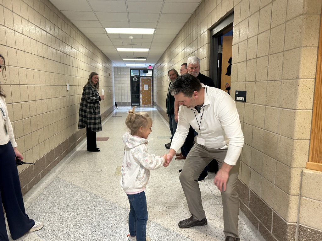 Senator Johnson greeting Pyper