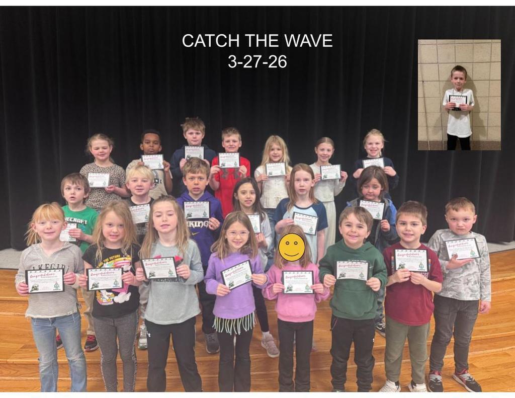 Catch the Wave winners for 3-27-26