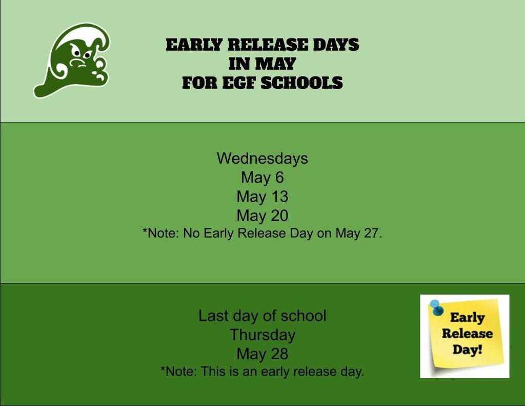Early Release Days 2026