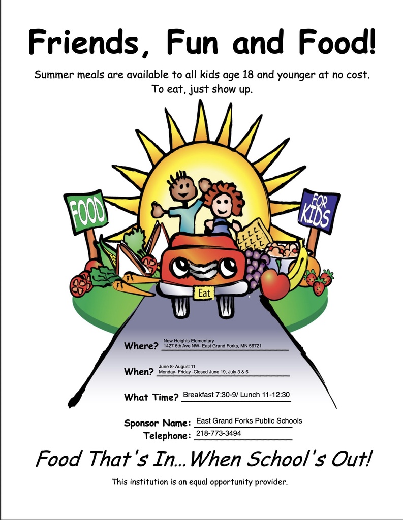 Summer Meals Date and Time