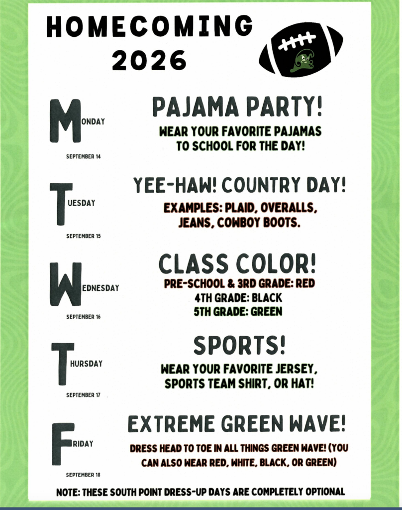 Homecoming Dress Up Week