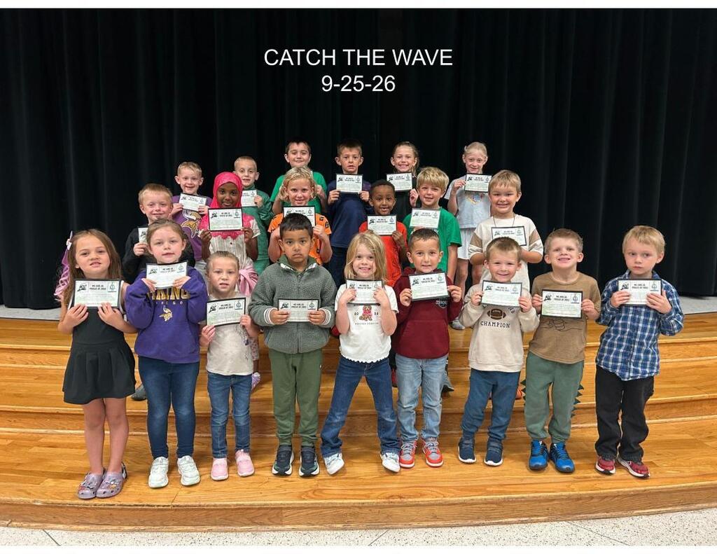 The Catch the Wave winners for this week.