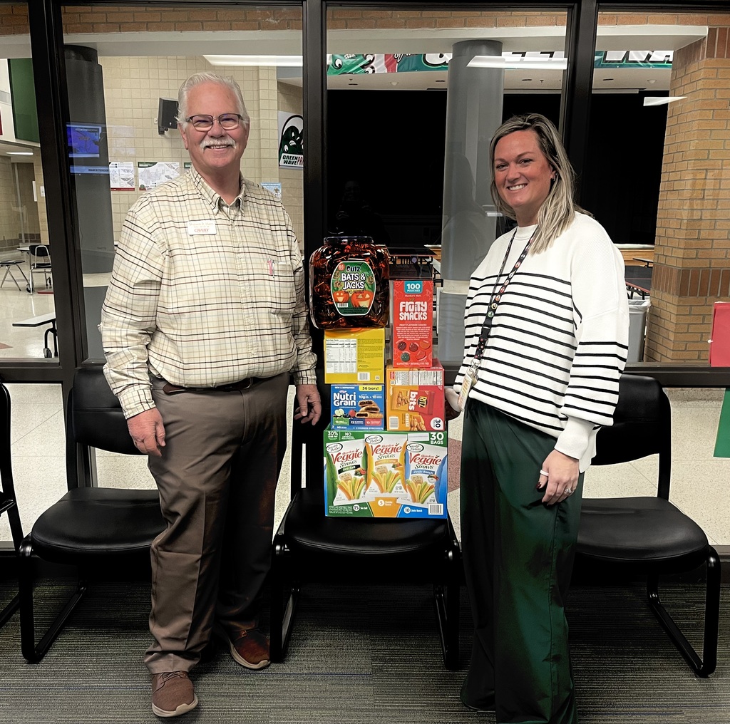 Snacks donated by Crary Real Estate