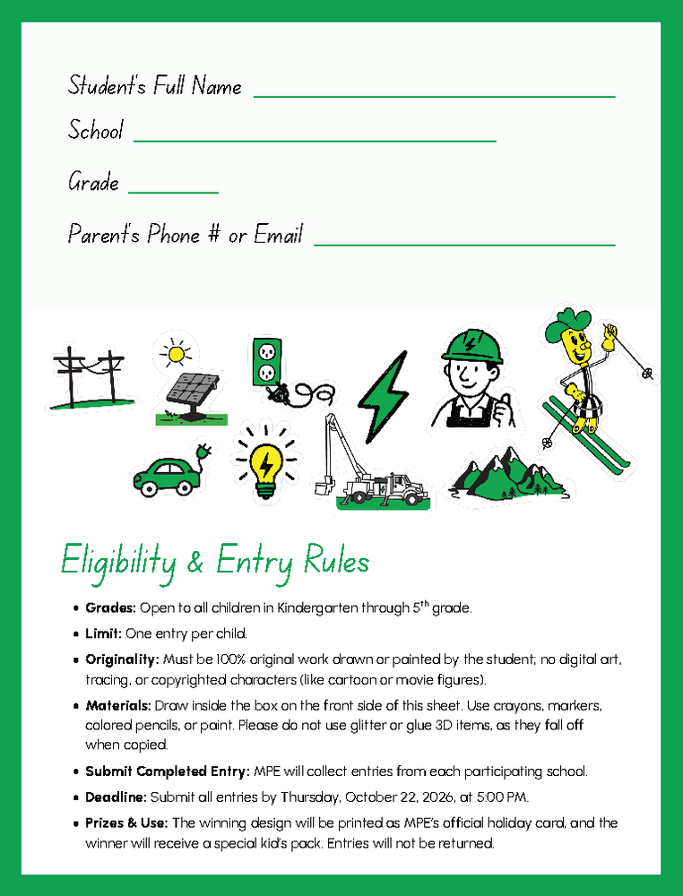 MPE Holiday Card Contest