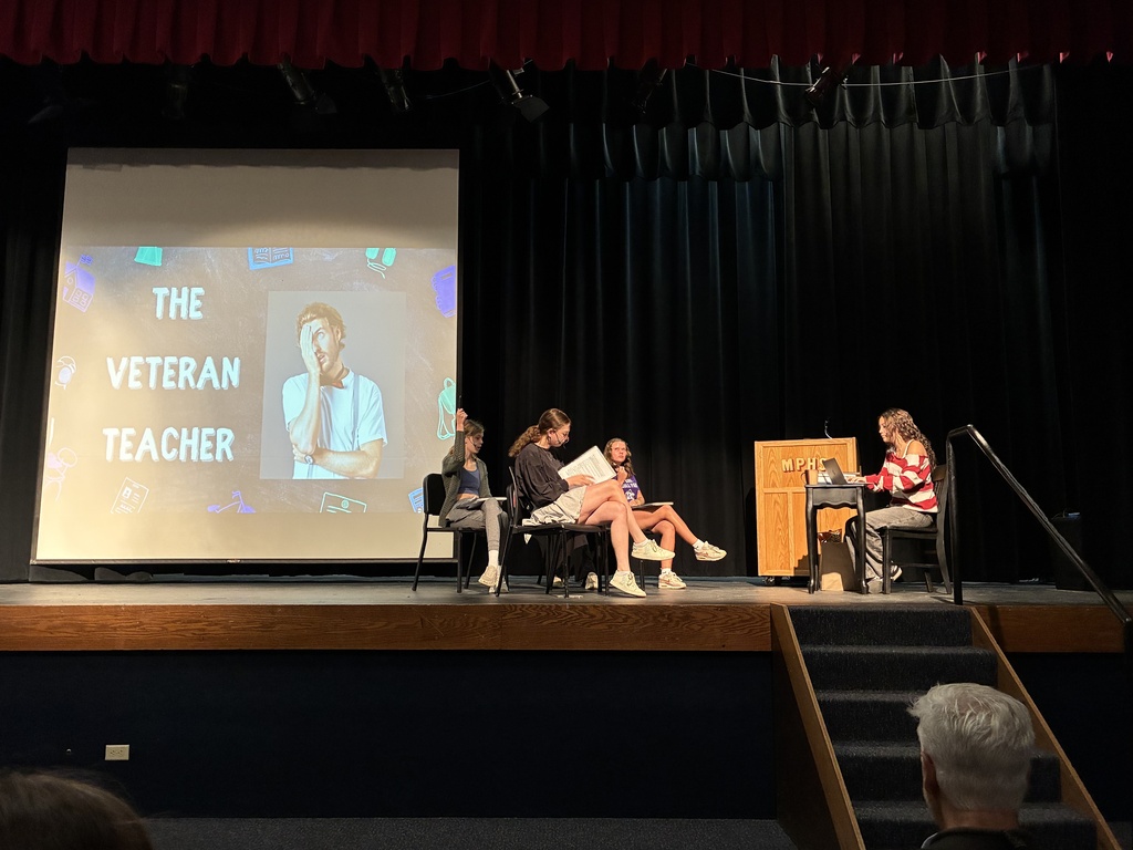 students acting out the veteran teacher