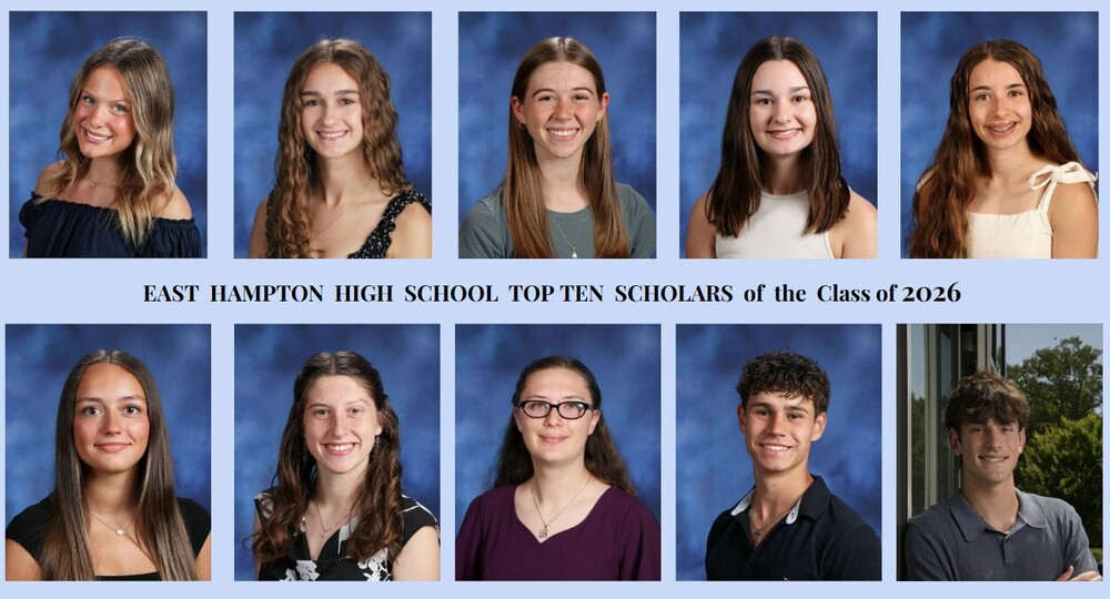 EHHS Top Ten Scholars of Class of 2026