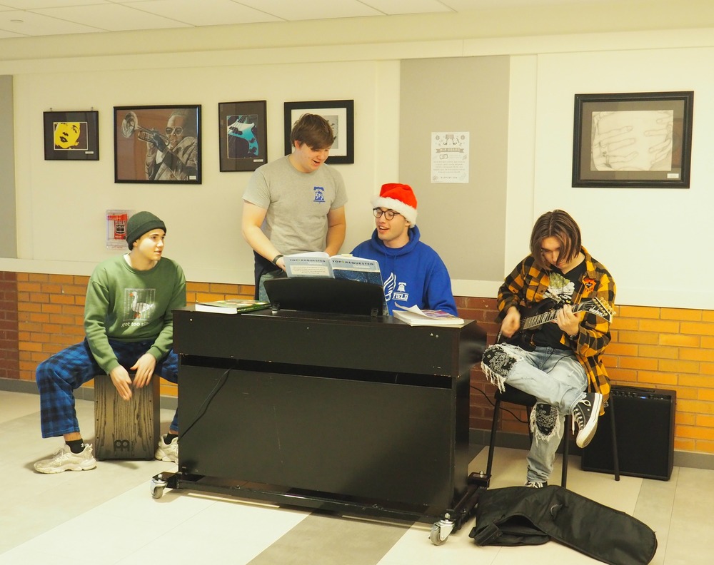 Students Caroling