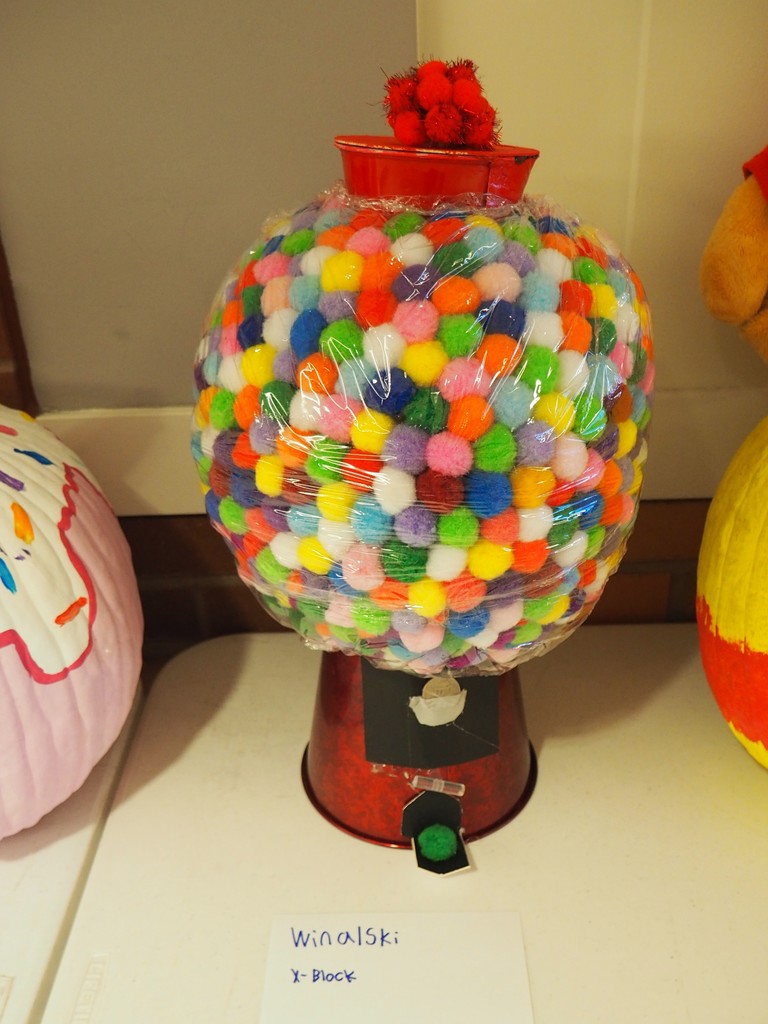 Gumball machine Decorated Pumpkin