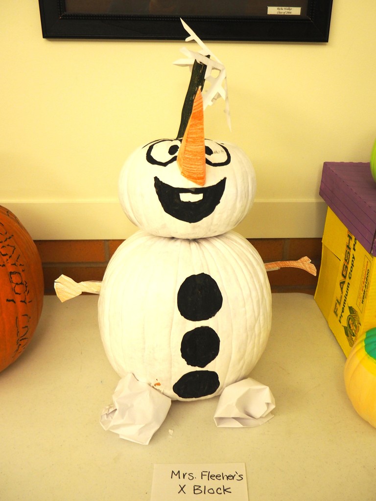 Silly snowmanDecorated Pumpkin