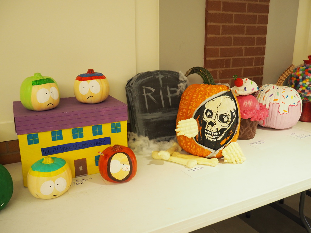 Decorated Pumpkins grouping