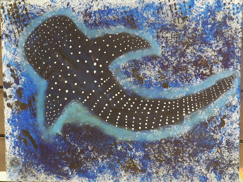 Middle School  Dotted whale shark oil on canvas