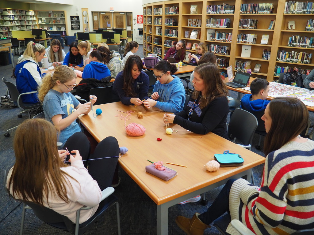 Crochet Wellness Session in Library