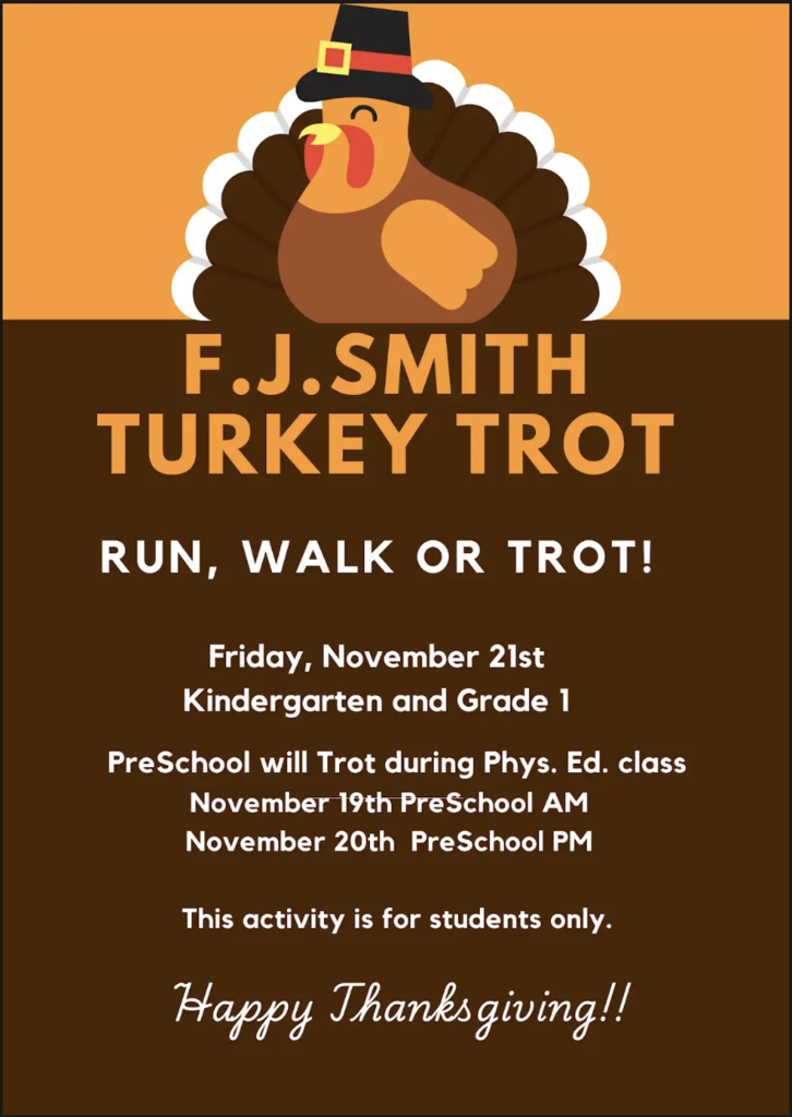 FJS Turkey Trot Information!