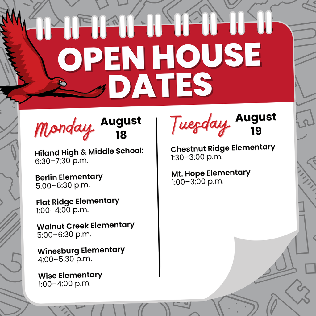 Open House dates