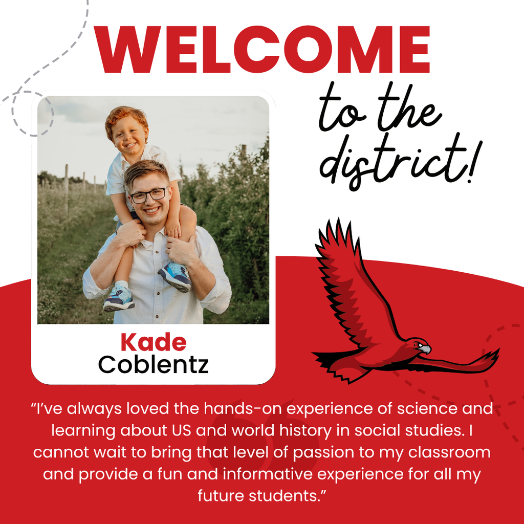 Welcoming Kade Coblentz to the district