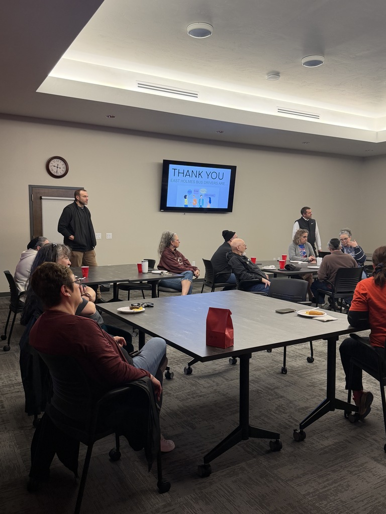 Superintendent treats transportation staff to a pancake breakfast for all of their hard work.