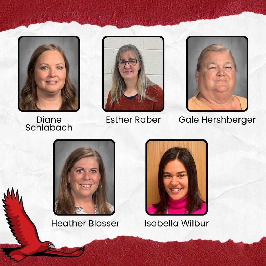 Paraprofessional Appreciation Day - Diane Schlabach, Esther Raber, Gale Hershberger, Heather Blosser, Isabella Wilbur