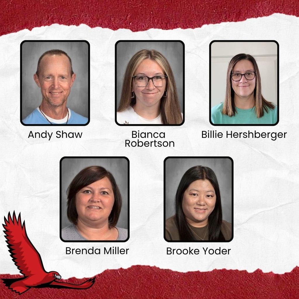 Paraprofessional Appreciation Day - Andy Shaw, Bianca Robertson, Billie Hershberger, Brenda Miller, Brooke Yoder