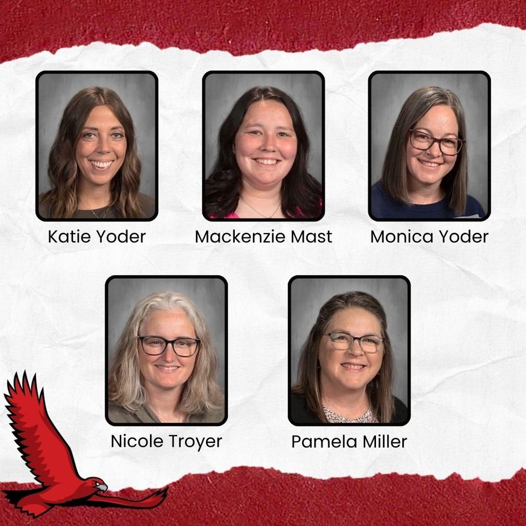 Paraprofessional Appreciation Day - Katie Yoder, Mackenzie Mast, Monica Yoder, Nicole Troyer, Pamela Miller