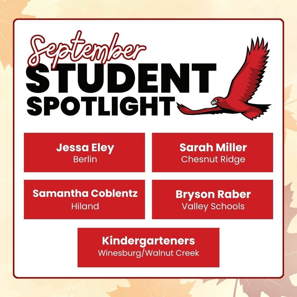 Jessa Ely, Sarah Miller, Samantha Coblentz, Bryson Raber, Kindergarten Class