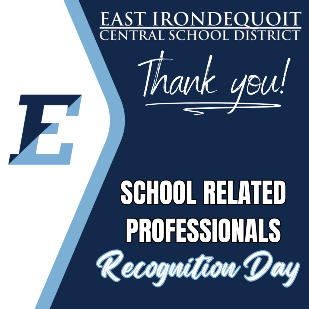 East Irondequoit Central School District thank you school related professionals recognition day