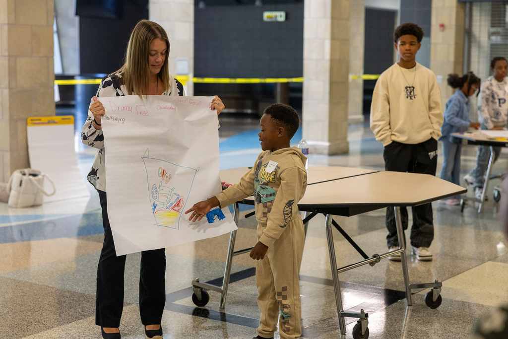 students presenting their dream school