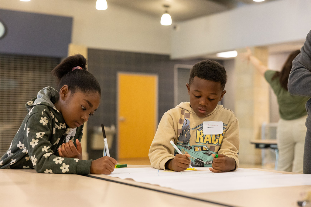 student discussing their dream school
