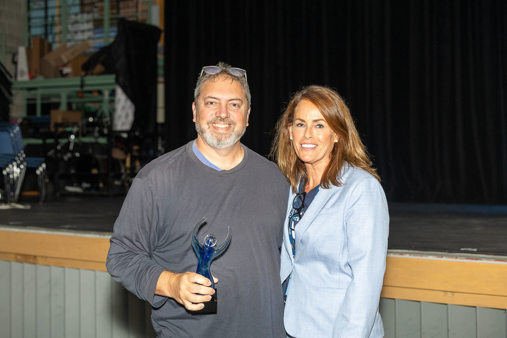 Jason DeJohn and Superintendent Grow