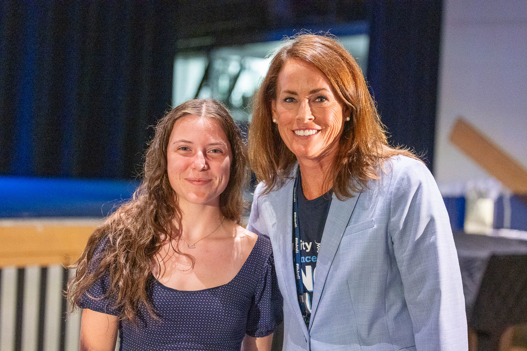 Superintendent Grow and Harper K.