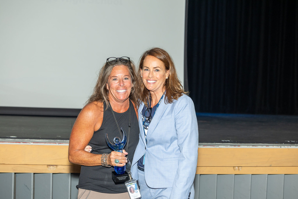 Catherine Carroll Edwards and Superintendent Grow