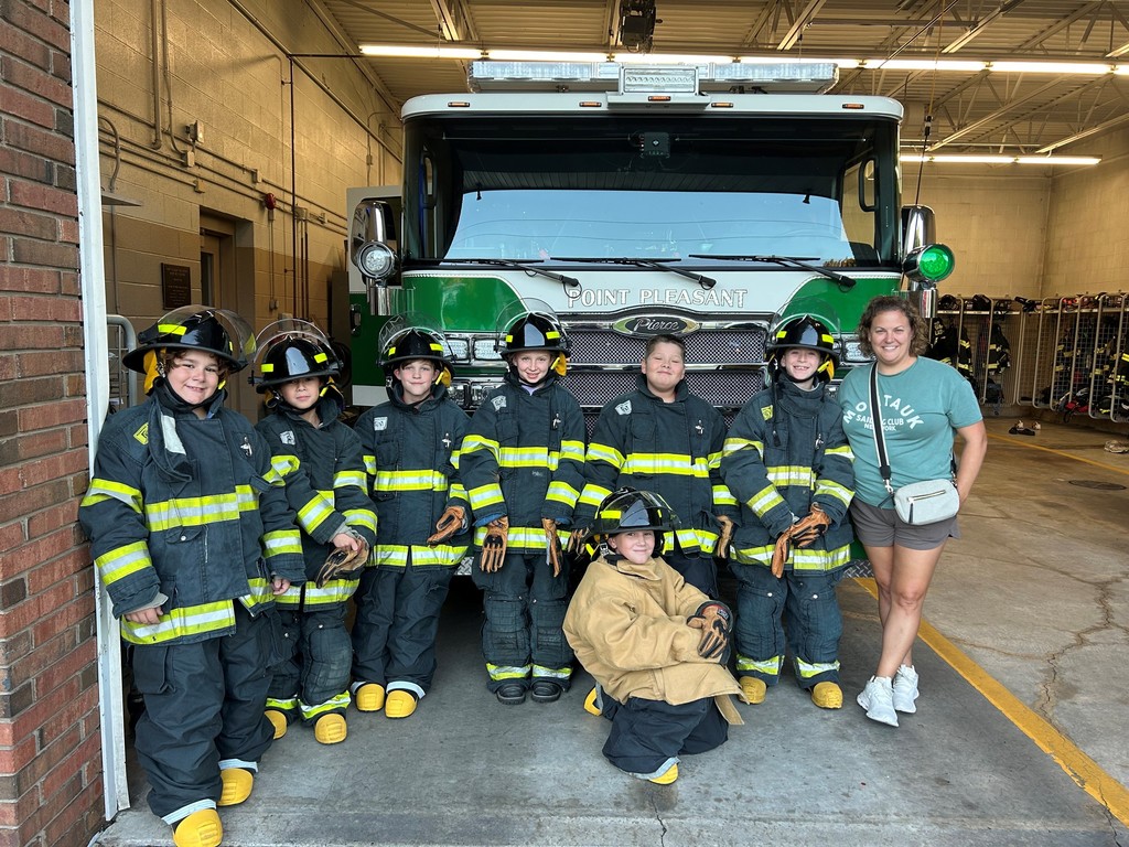 Ms. Smith with Firefighters