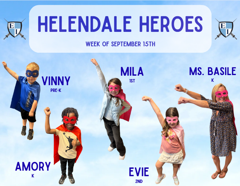 Vinny Pre-K, Mila 1st, Ms. Basile K, Evie 2nd, Amory K