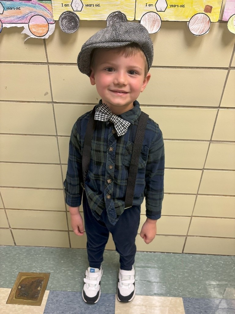 Students dressed as toddlers and elderly