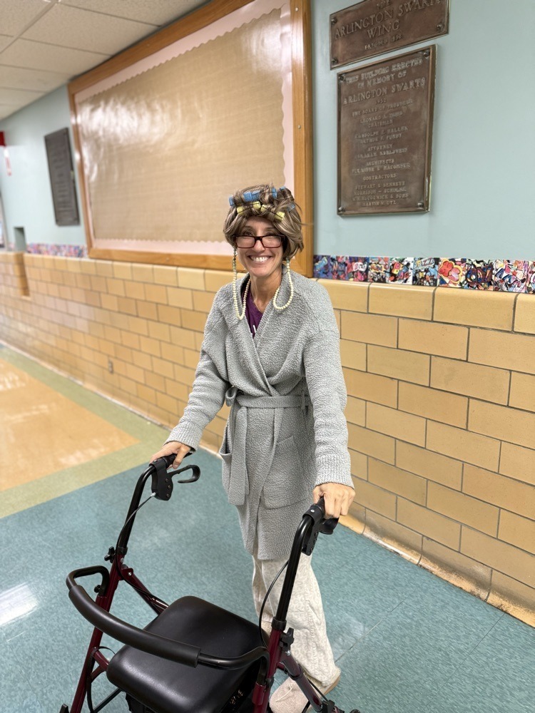 Staff dressed as toddlers and elderly