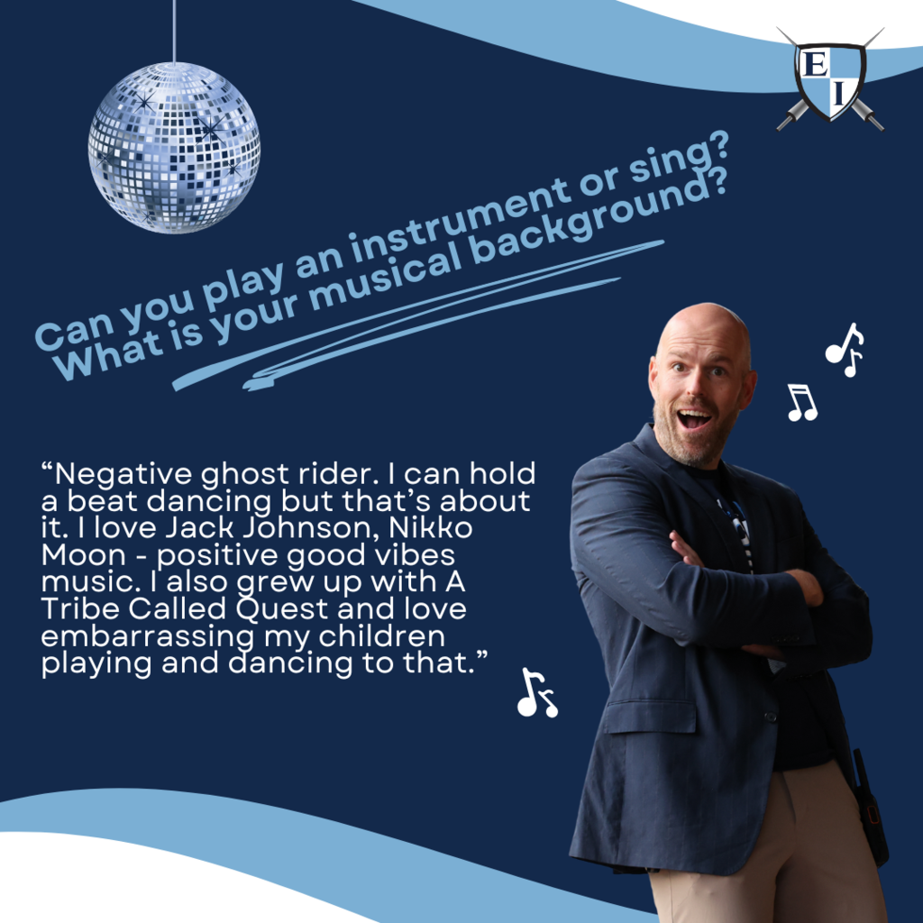 Can you play an instrument or sing? What is your musical background? “Negative ghost rider. I can hold a beat dancing but that’s about it. I love Jack Johnson, Nikko Moon - positive good vibes music. I also grew up with A Tribe Called Quest and love embarrassing my children playing and dancing to that.”