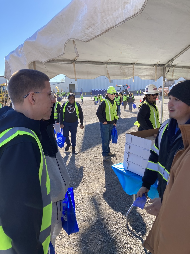students exploring the Rochester Careers in Construction fair