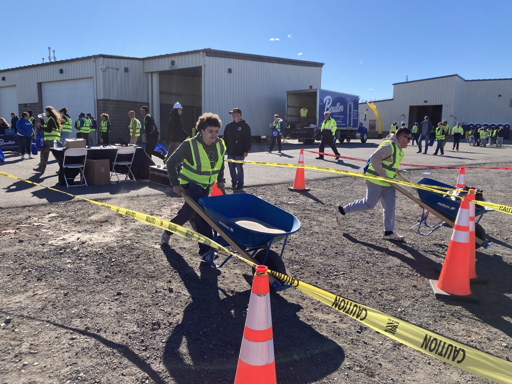 students exploring the Rochester Careers in Construction fair