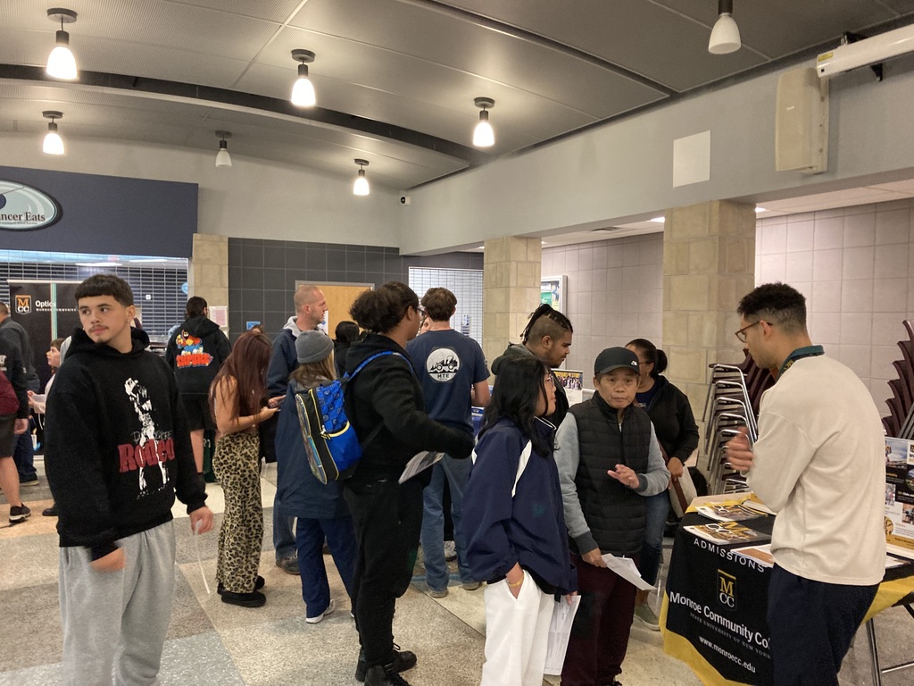 students and families at the college and career night