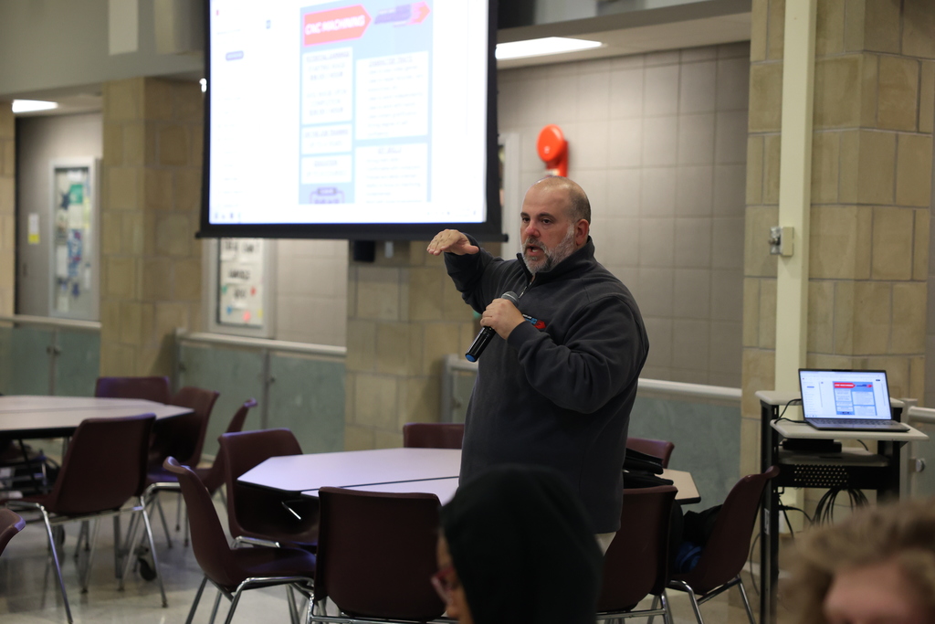 presenter talks about opportunities with powerpoint