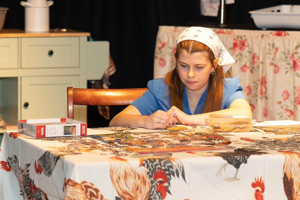 students performing in the fall play