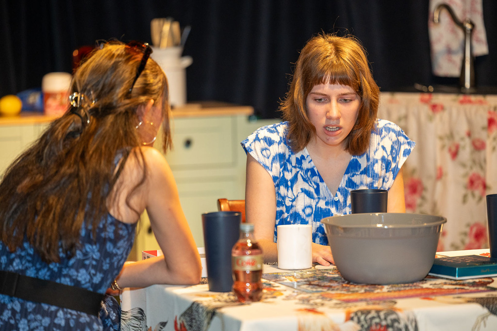 students performing in the fall play