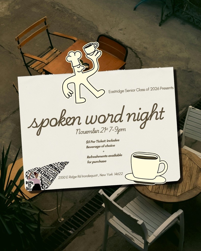 Spoken Word Night, November 21, 7-9pm. $5 per ticket and includes a cup of coffee, tea or cocoa.