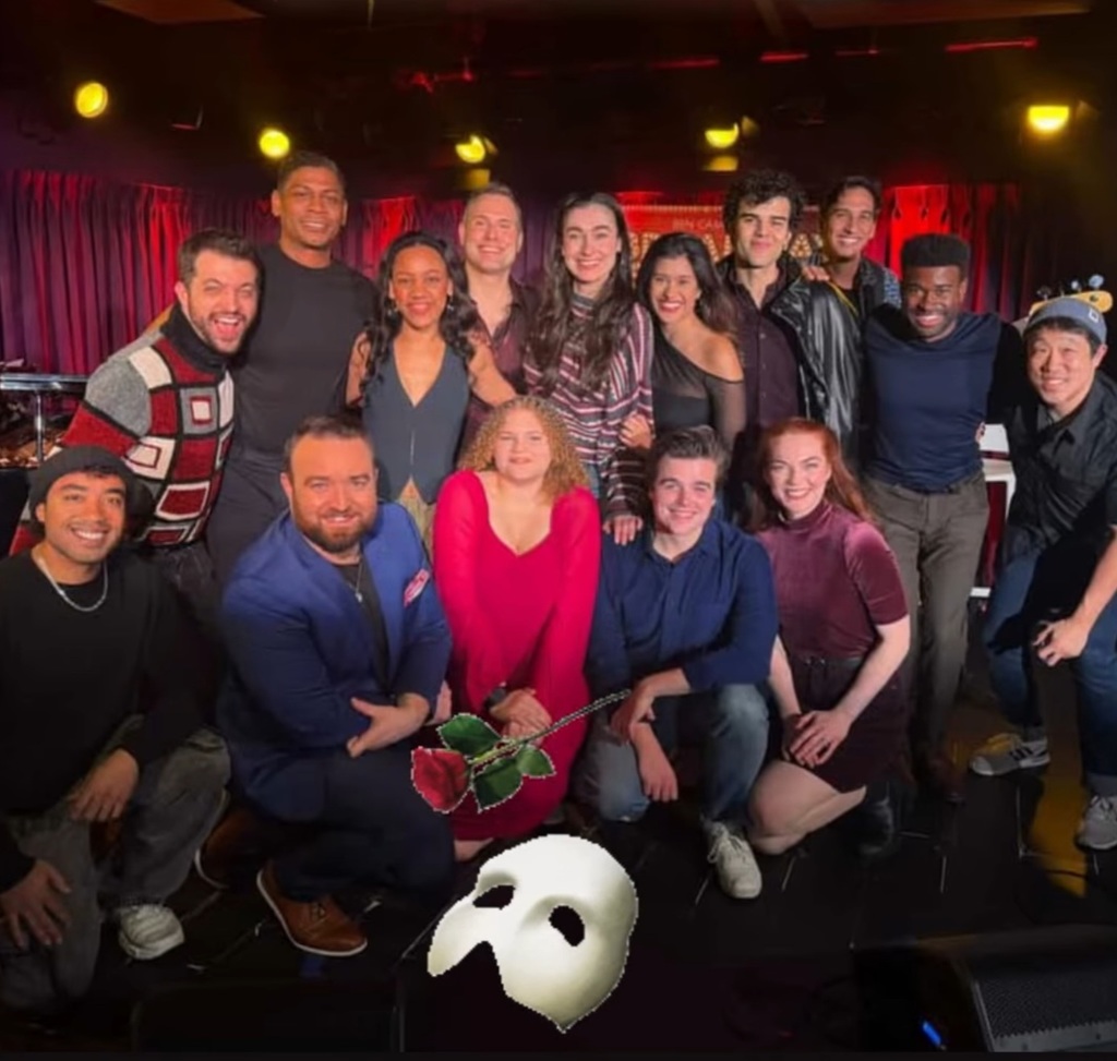 Ella with the cast of Masquerade