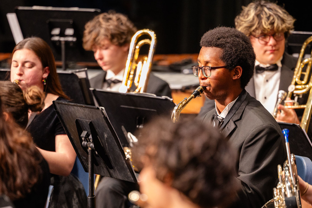 Wind Ensemble playing