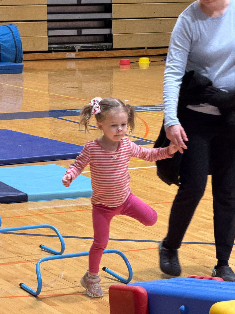 students and families participating in Family Game Night