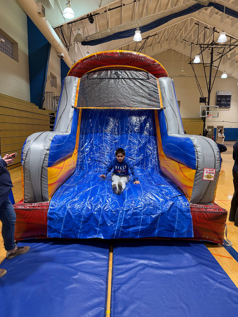 students and families participating in Family Game Night